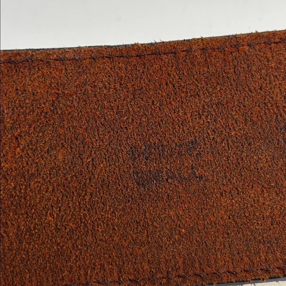 Vintage Bretton’s brown asymmetrical leather belt size small - Picture 9 of 15